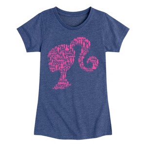Girls' - Barbie - Individual Classic Icons Create Silhouette Fitted Short Sleeve Graphic T-Shirt - 1 of 4