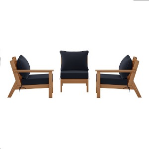 WestinTrends Avalon Outdoor Patio HDPE Sectional Sofa with Patio Cushions - 1 of 4