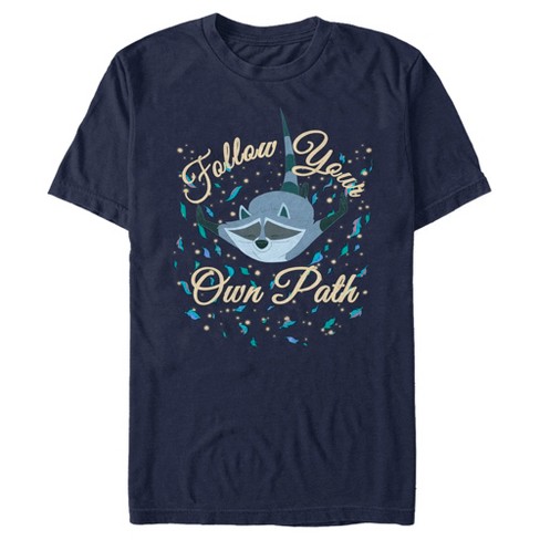 Men's Pocahontas Meeko Follow Your Own Path T-Shirt - image 1 of 4