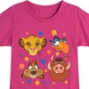 Girls' - Disney - Simba, Pumbaa, Timon, & Zazu Fitted Short Sleeve Graphic T-Shirt - 2 of 4