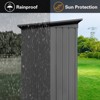 MOEPISY Metal garden sheds 5ft×4ft outdoor storage sheds grey - 2 of 4