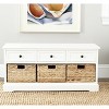 Damien 3 Drawer Storage Bench - AMH5701 - Safavieh Couture - 2 of 4