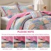 4-Piece Full/Queen 4pcs Quilt Set,Pink - 2 of 4