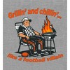 Grillin' and Chillin' Like A Football Villain Youth Long Sleeve Hoodie - 2 of 2