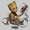 Men's Marvel Guardians Of The Galaxy Vol. 2 Groot Tape Portrait Pull Over Hoodie - image 2 of 4