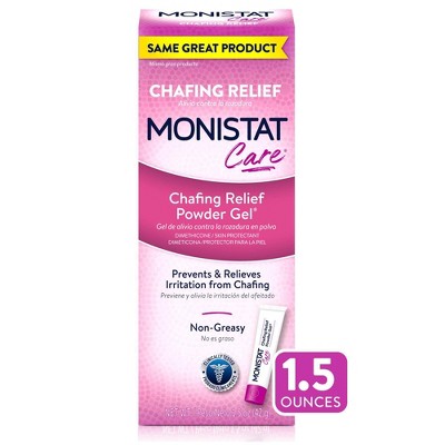 Monistat Care Chafing Relief Powder Gel, Anti-chafe Protection - 1.5 Oz : Target