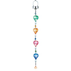 Collections Etc Solar Powered Colorful Hot Air Balloon Hanging Garden Mobile - 1 of 2