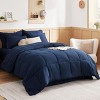 Bedsure Bed in a Bag – 5–7 Piece Solid Comforter Set with Sheets and Pillowcases - 2 of 4