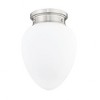 Gideon 1-Light Flush Mount Ceiling Light - Vintage Schoolhouse Glass, Dimmable, Damp Rated - 2 of 4