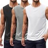 COOFANDY Mens 2 Pack Workout Tank Top UPF 50+ Quick Dry Sleeveless Swim Shirt Gym Muscle Athletic Summer Beach T Shirts - 2 of 4