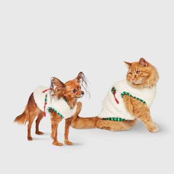 Gingerbread Playhouse Red Gold Sequin Reindeer Cat And Dog Sweater - S -  Wondershop™ : Target