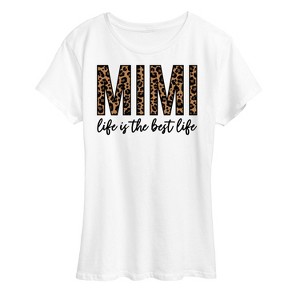 Women's - Instant Message - Mimi Life Is The Best Life Short Sleeve Graphic T-Shirt - 1 of 4