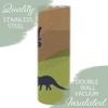 Elanze Designs Daddysaurus Green Dinosaurs 20 ounce Stainless Steel Travel Tumbler - 3 of 4