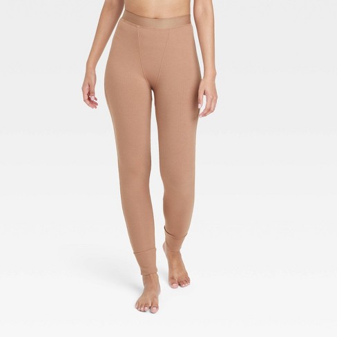 Mam ruimte Nieuw maanjaar Women's Beautifully Soft Ribbed Legging Pajama Pants - Stars Above™ Brown L  : Target
