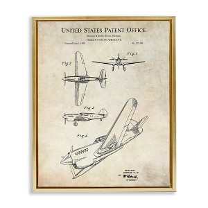 Stupell Industries Vintage Plane Flight Diagram, 25" x 31" - 1 of 4