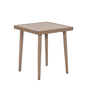 Cesicia 18.9'' x 18.9'' x 21.5'' in Brown Aluminum square Sofa Side Table For Living Room, Bedroom, Office - 1 of 2