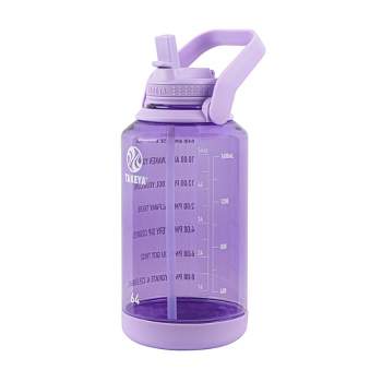 Takeya 64oz Tritan Motivational Water Bottle with Straw Lid