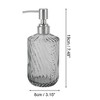 Unique Bargains Classic Twill Lines Soap Pump Dispenser 450ml 1 Pc - 4 of 4