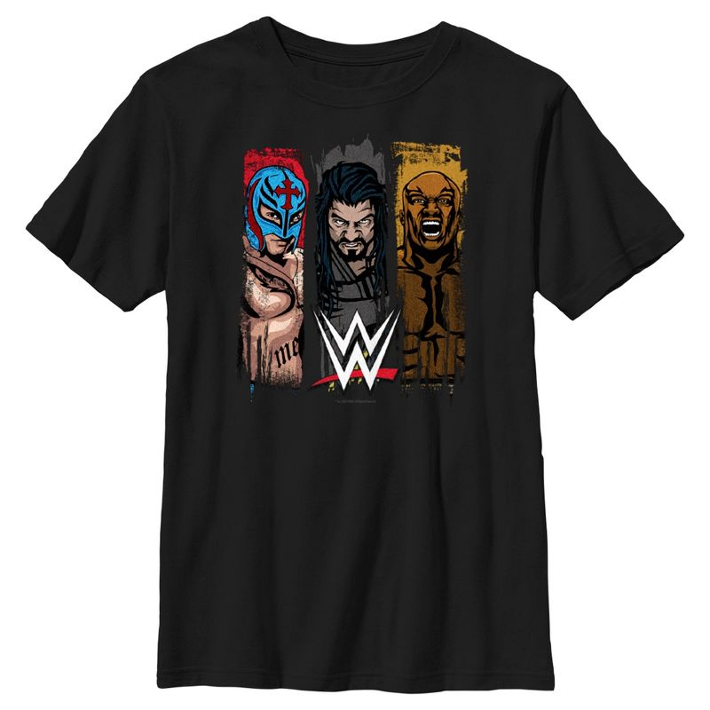 Boy's WWE Rey Mysterio Roman Reigns and Bobby Lashley T-Shirt, 1 of 6