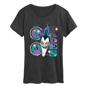 Women's - Disney - Hades Bootleg Short Sleeve Graphic T-Shirt - 1 of 4