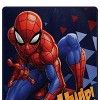 Marvel Spider-Man Blanket Crouched Action Stance Silk Touch Fuzzy Fleece Back Throw - 2 of 4