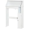 kleankin Over The Toilet Storage, Bathroom Organizer with Adjustable Inner Shelf, and Door Cabinet, White - 4 of 4