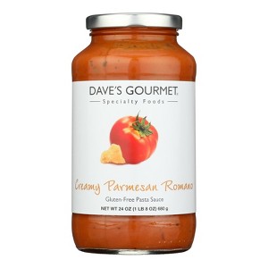 Dave's Gourmet - Pasta Sauce - Creamy Parmesan Romano - Case of 6 - 24 oz - 1 of 3