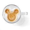 JoyJolt Disney Mickey Mouse 3D Coffee Tea Mugs - Set of 2 Double Wall Glass Coffee Cups - 10 oz - image 3 of 4