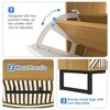 Resenkos Yardi Yard Wood Shoe Storage Cabinet, Narrow Closet Shoe Organizer Rack for Entryway, Brown - 4 of 4