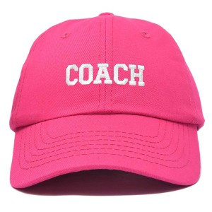 Dalix Coach Embroidered Sports League Baseball Cap Adjustable Dad Hat Mens - 1 of 4