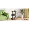 VINGLI 3 Tier Rolling Printer Stand with Storage, Desktop Printer Shelf for Home/Office Organizer(Oak) - 2 of 4