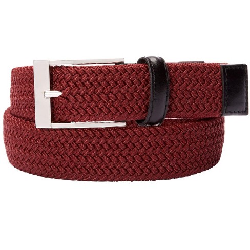 KingSize Men's Big & Tall Stretch Leather Braided Belt - Big - 2XL