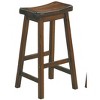 NicBex Dining Chairs Set of 2 Backless Saddle Casual Dining Home Furniture Seat Bar Stools for Kitchen, Bedroom - 2 of 4