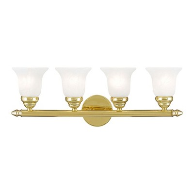 Livex Lighting Neptune 4 - Light Vanity in  Polished Brass