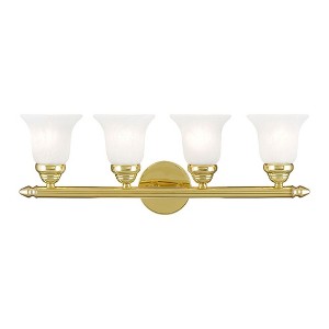 Livex Lighting Neptune 4 - Light Vanity in  Polished Brass - 1 of 1