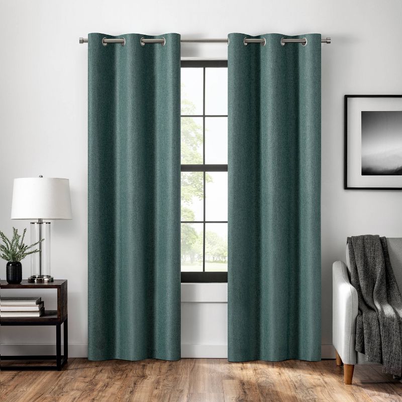 Eclipse Absolute Zero 100% Blackout Welwick Magnitech Rod Pocket Curtain Panel, 1 of 13