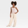 Girls' Pull-On Wide Leg Cargo Pants - Cat & Jack™ - 3 of 3