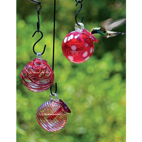 Droplet Hummingbird Feeders Set Of 3 Gardener S Supply Company