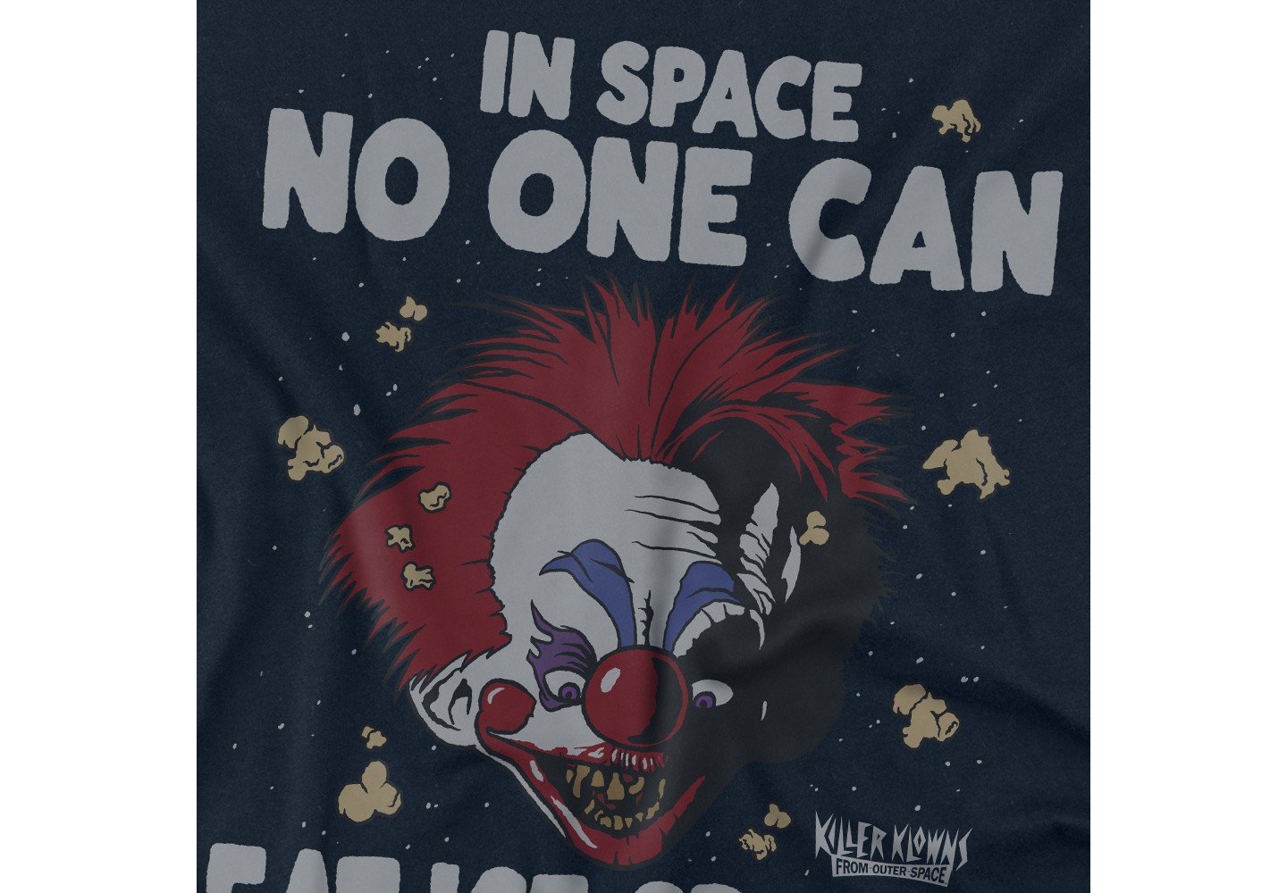 Детская футболка Killer Klowns from Outer Space Clown No One Can Eat Ice Cream Kids T Shirt For Youth Navy, цвет: Кремовый — фото 3