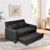 RIOSKEYS Extra-large Fabric Sofa Bed - 61-inch 2-in-1 Double Sofa with Storage Bag, Adjustable Backrest and Cushions for Living Rooms - 2 of 4