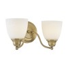 Livex Lighting Somerville 2 - Light Vanity in  Antique Brass - 4 of 4