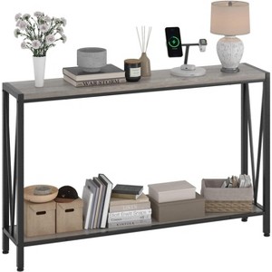 42.9" Entryway Table with Storage, 2-Tier Console Table with Open Shelf,Behind Couch Entry Foyer Hallway Storage, for Entrance, Living Room - 1 of 4