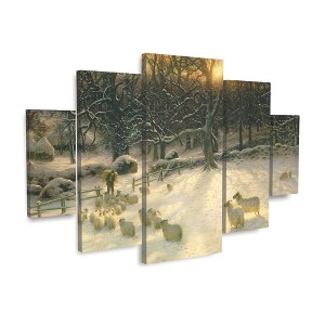 Joseph Farquharson 'The Shortening Winters Day' Multi Panel Art Set Large Diamond - 1 of 3