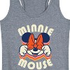Women's Disney Minnie Mouse Repeat Graphic Racerback Tank - Heather Grey - X-Large - 2 of 4