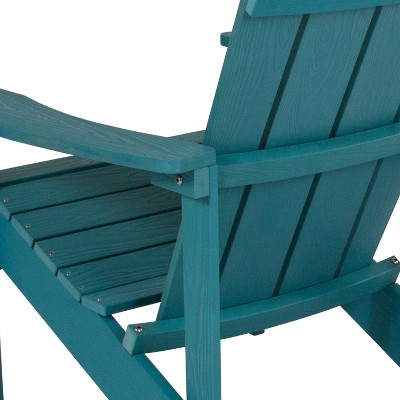 Sea Foam All-Weather Poly Resin Adirondack Chair Set