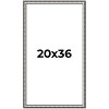 PosterPalooza | Slim Profile Silver Picture Frame - UV Acrylic, Foam Board Backing, Hanging Hardware - 2 of 4