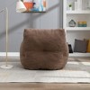 VYNXARIA Soft Teddy Fabric Tufted Foam Bean Bag Chair With Teddy Fabric Coffee - 4 of 4