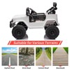 Jojoka 12V Licensed Toyota Ride On Truck for Kids with Remote Control, Music, LED Lights, Double Doors,Safety Belt for Toddlers - 2 of 4