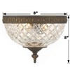 Crystorama Lighting Ceiling Mount 2 - Light Flush Mount in  English Bronze - 3 of 4