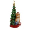 Kurt S. Adler 4.0 Inch Cat W/ Christmas Tree Feline Star Kitten Tree Ornaments - 2 of 3